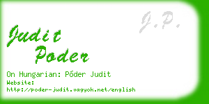 judit poder business card